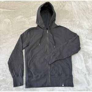 American Giant Classic Full Zip Hoodie Mens Medium Black Heavy $168 USA New NWOT